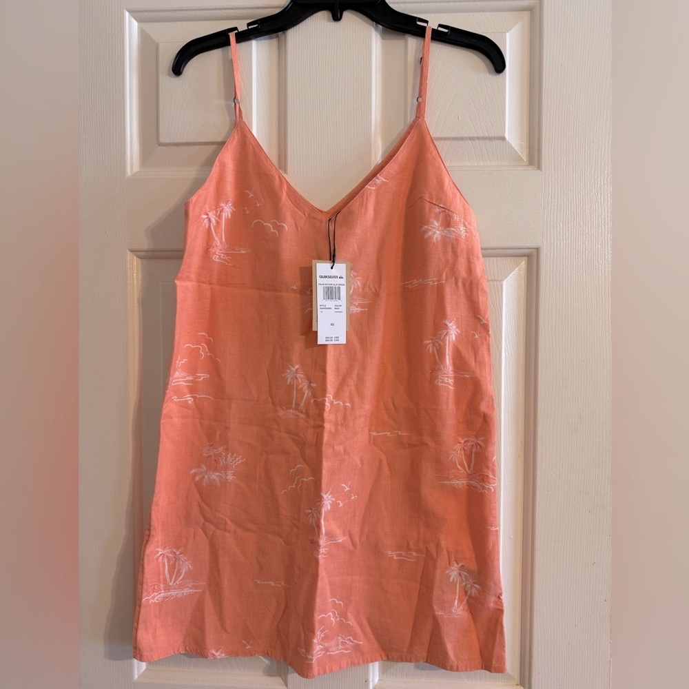 Quicksilver Palm Escape Linen Dress size XS